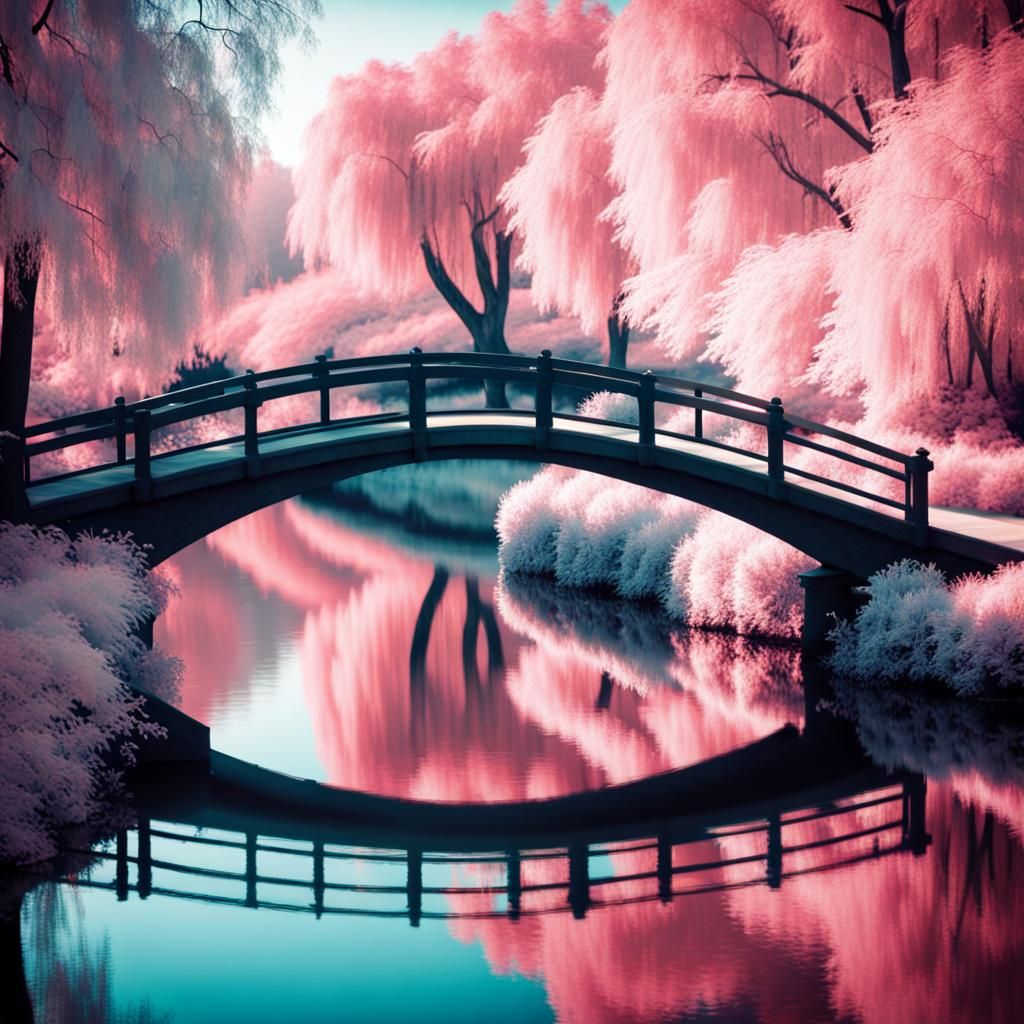 Cotton Candy Willows  by @thirdbreakfast