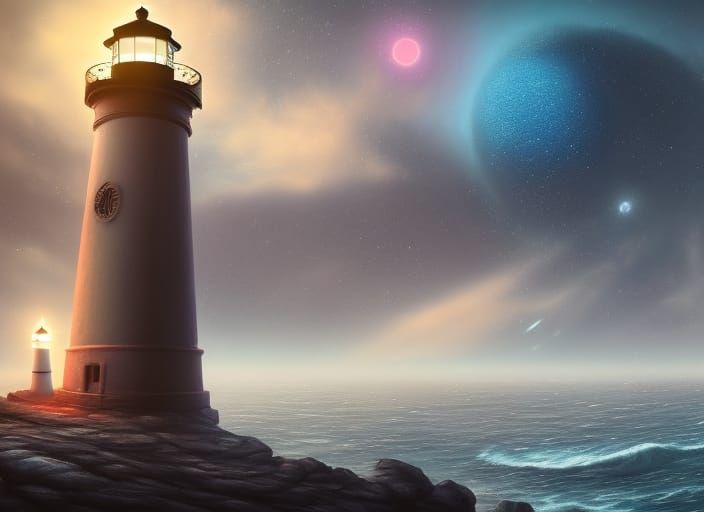 I tried to do lighthouse at sunset but the skys the apocalyp...