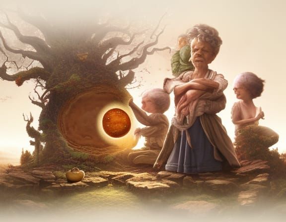 Au royaume de la faim la terre est prosaïque ;la pleine lune...