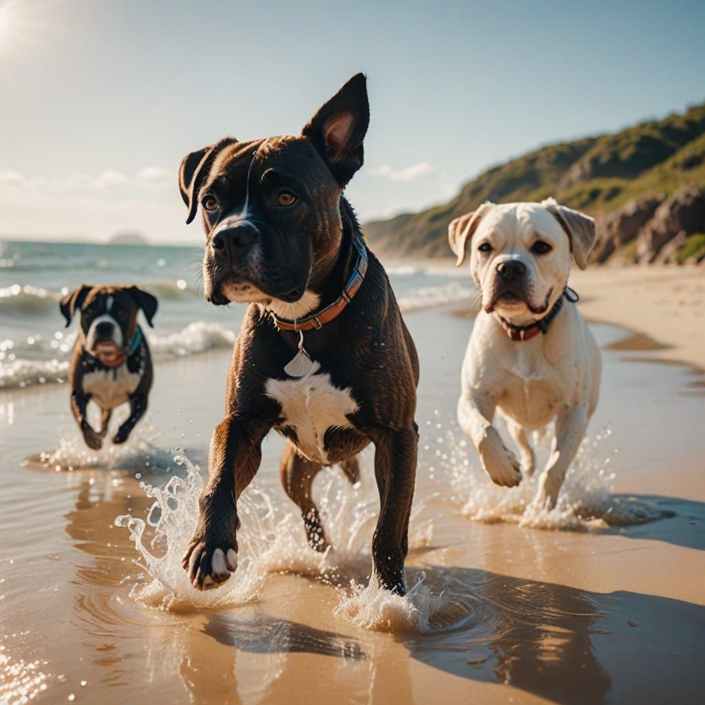 Boxers On The Beach  by @Gamblr