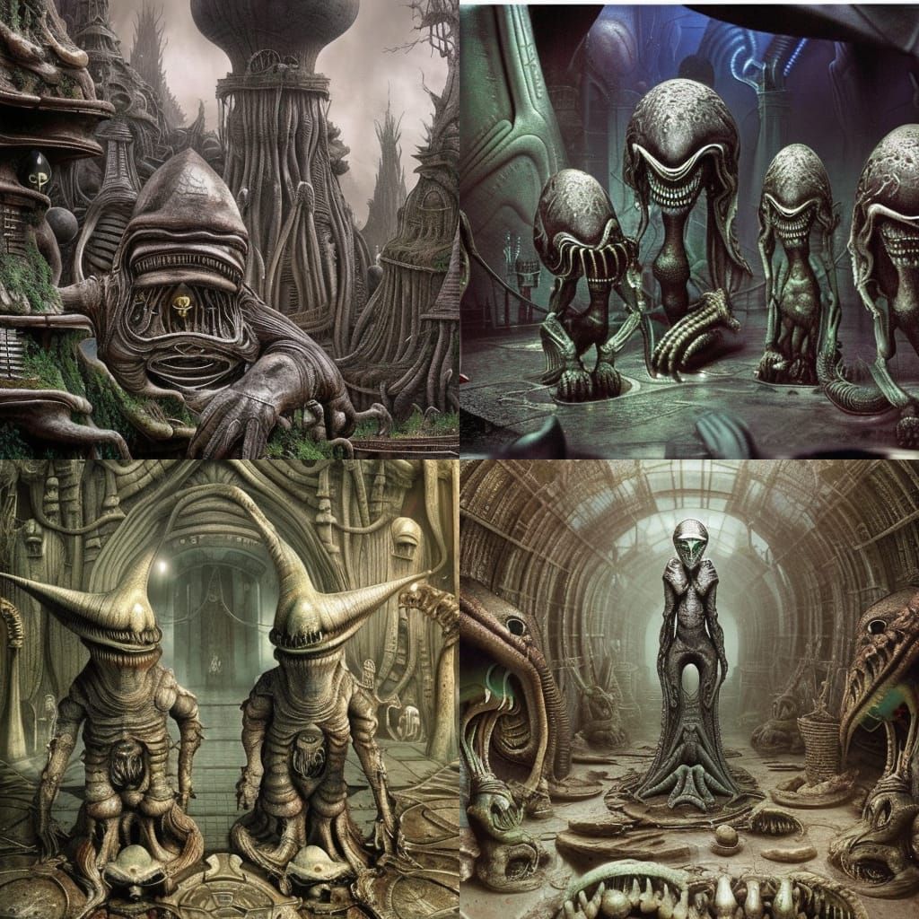 giger alien garden gnomes