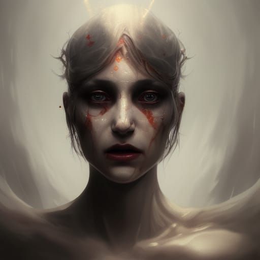 a super scary ghost face - AI Generated Artwork - NightCafe Creator