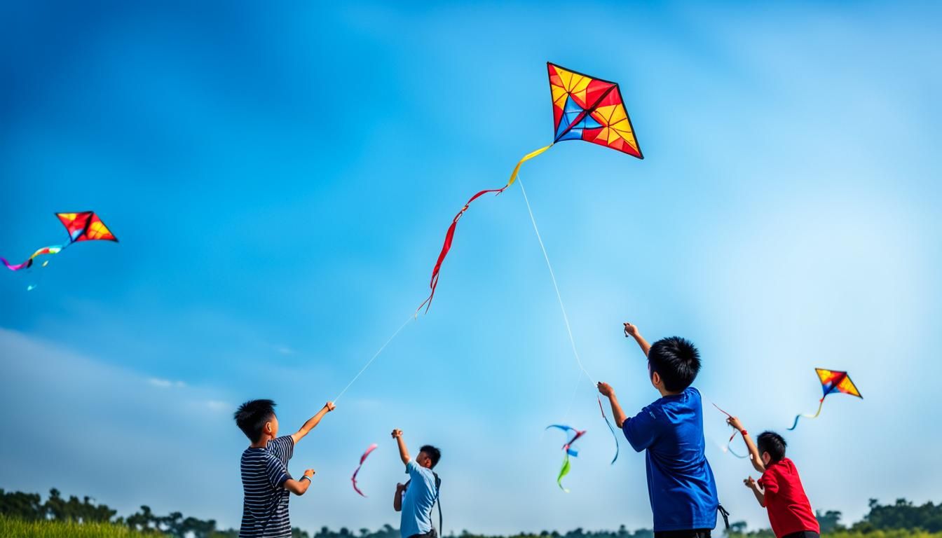 Kids with kites