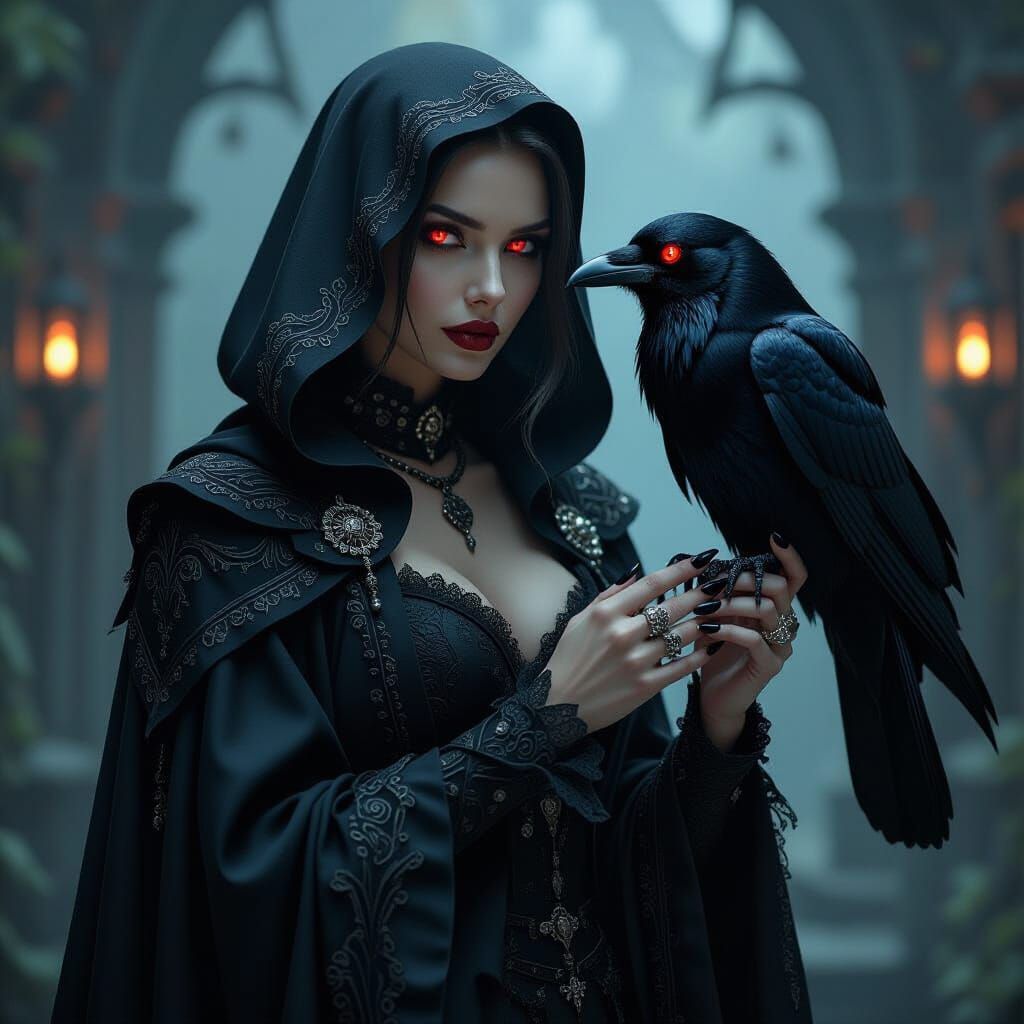 Raven lady  by @Pamma