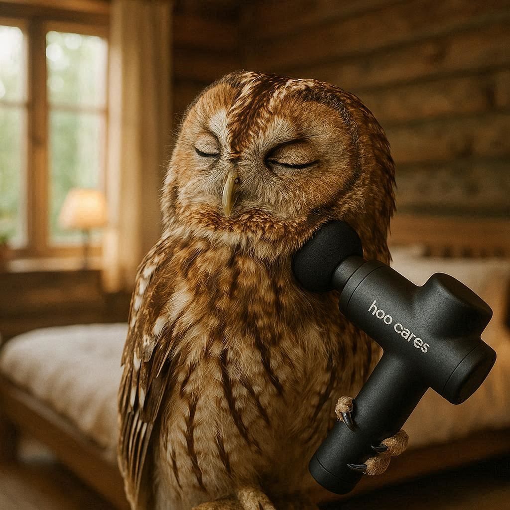 Hoo Cares Massage Gun. Get that pain-free 270-degree neck turn back!