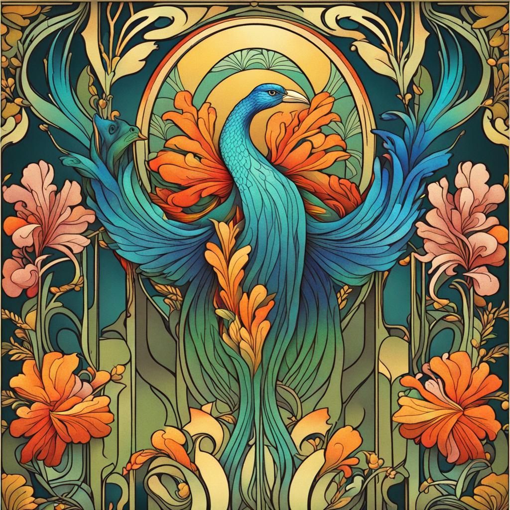 A fire phoenix