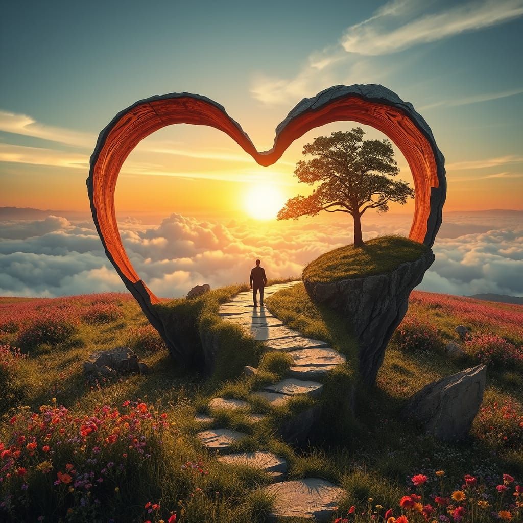Surreal Heart World Explores Contrast of Reality and Fantasy