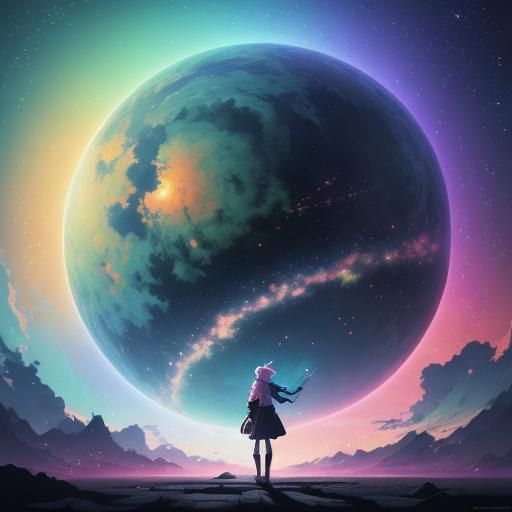 By artist "anime", 3d anime art, inspired by WLOP, Artstatio...