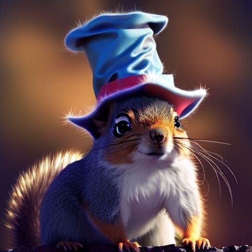 wizard squirrel - AI Generated Artwork - NightCafe Creator