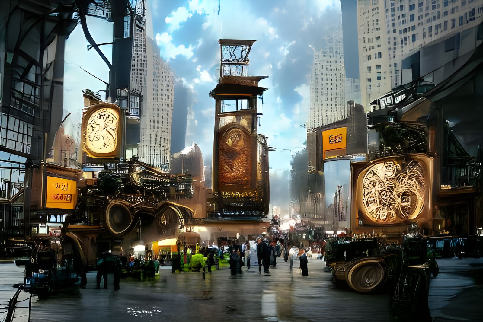 Steampunk Times Square