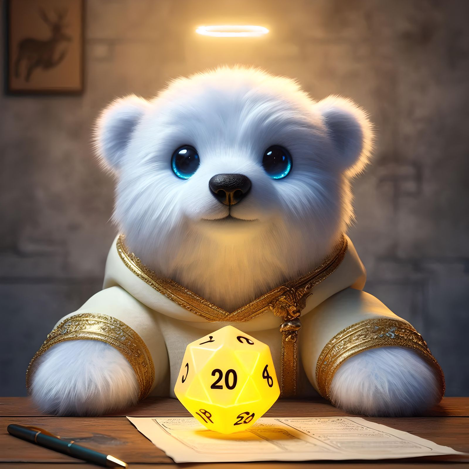 Dungeons and Bears - Polar Bear Cleric