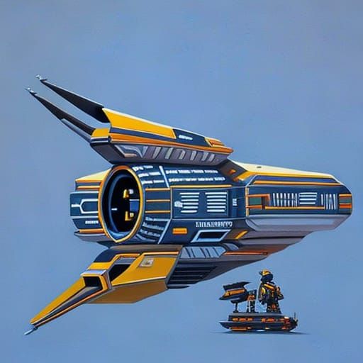 Small robot scout space ship.