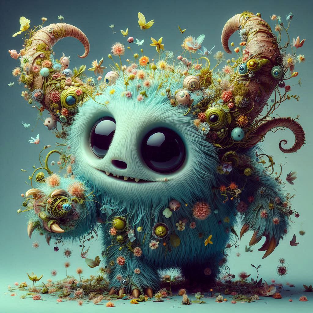 adorable fairy-tale fantasy creature portrait..