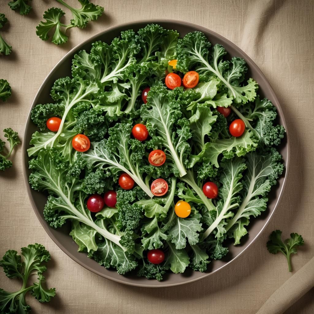 Macro Still Life of Healthy Salad Plate
