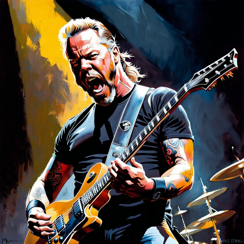 James Hetfield - AI Generated Artwork - NightCafe Creator