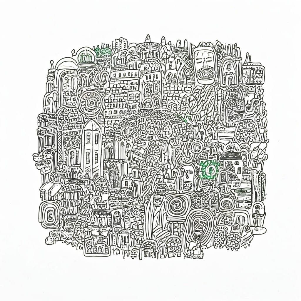 Abstract Doodle Artwork (Google Imagen 3.0 Fast)  by @Mak