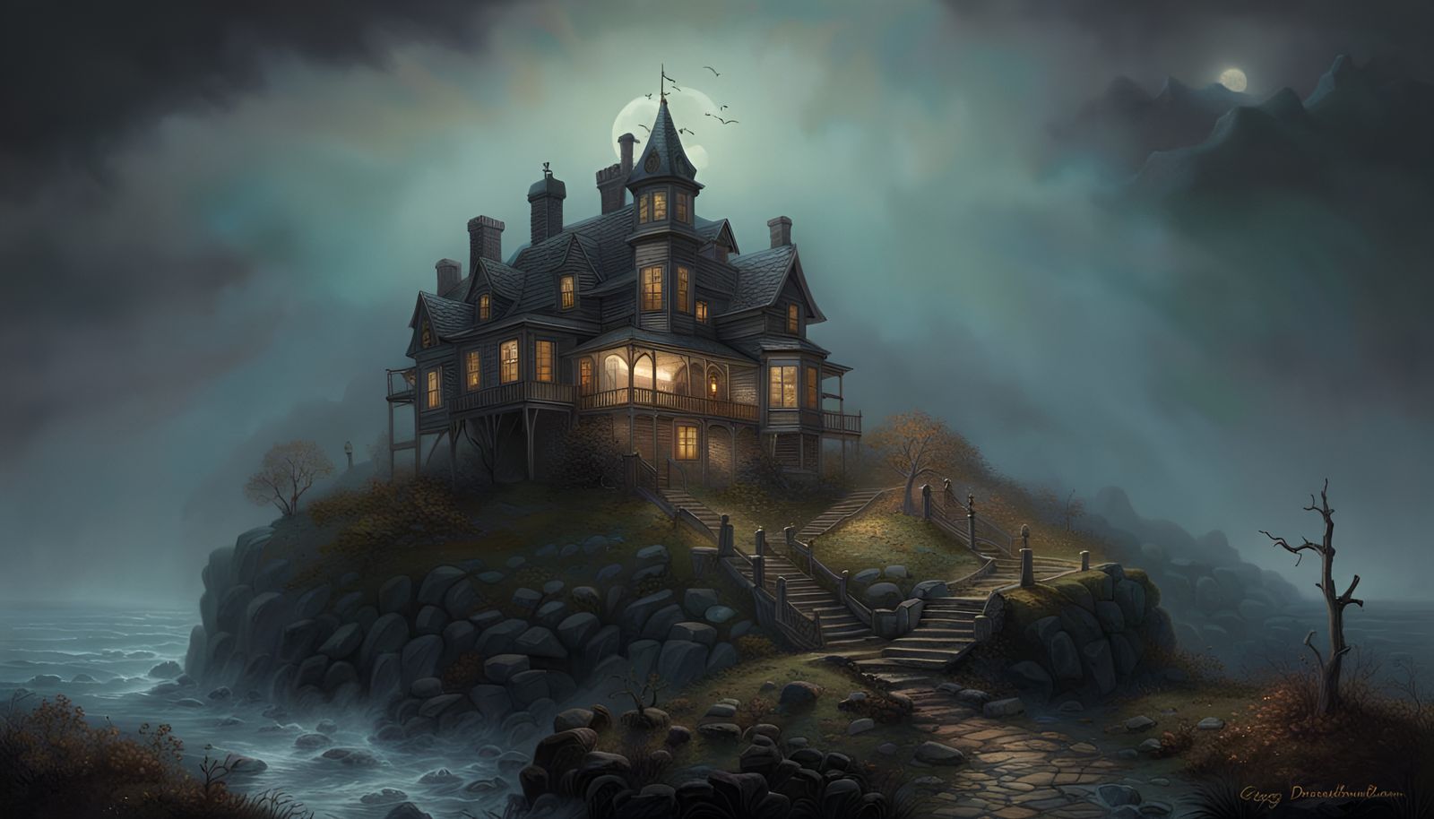haunted seashore mansion