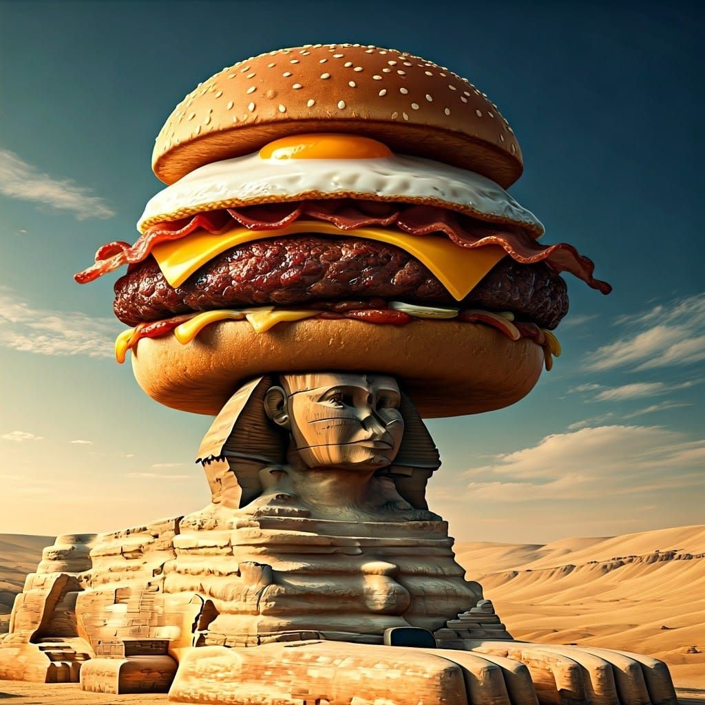 Sphinx Burger  by @Bellemia