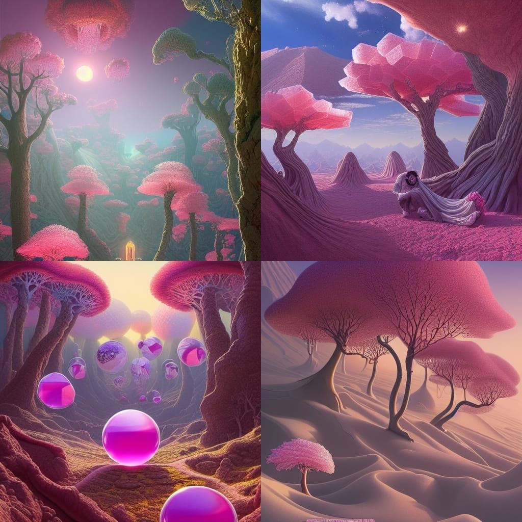 Moar Crystal Bubblegum Trees In The Desert