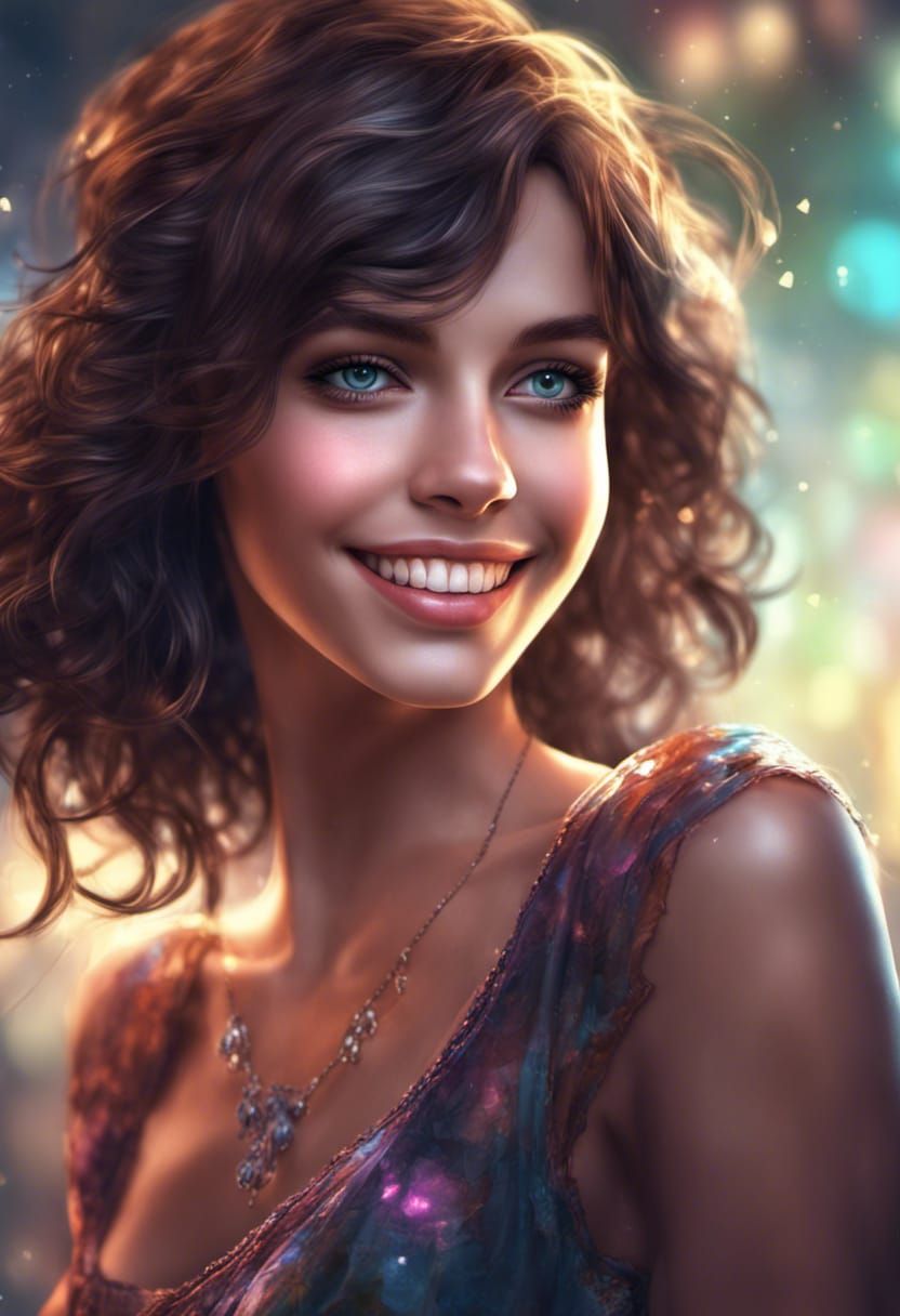 Lovely Brunette Girl Ai Generated Artwork Nightcafe Creator