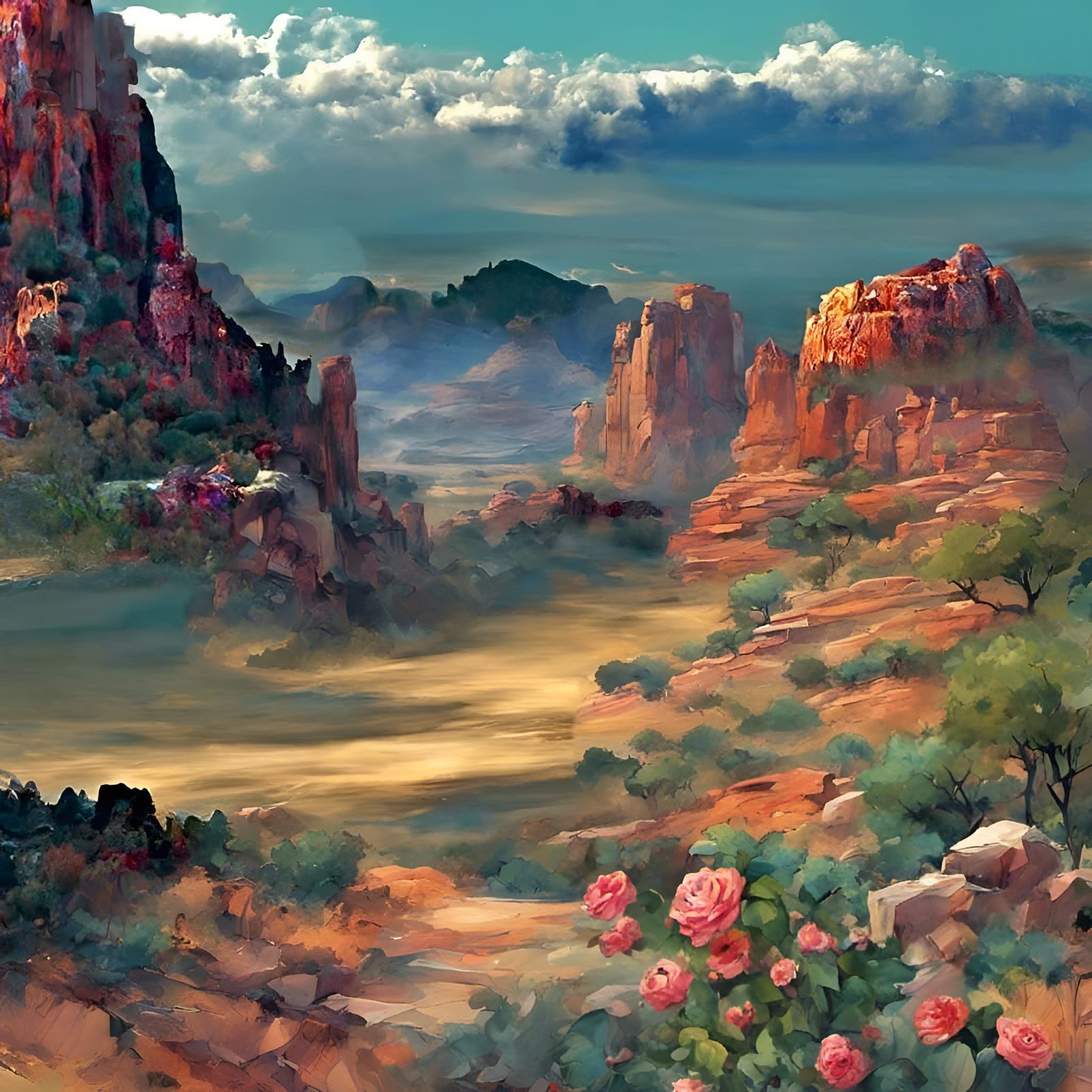 Mountain Valley  by @Josh