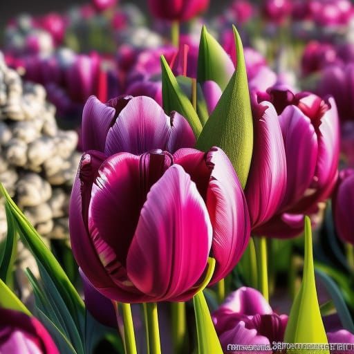 Tulips - AI Generated Artwork - NightCafe Creator