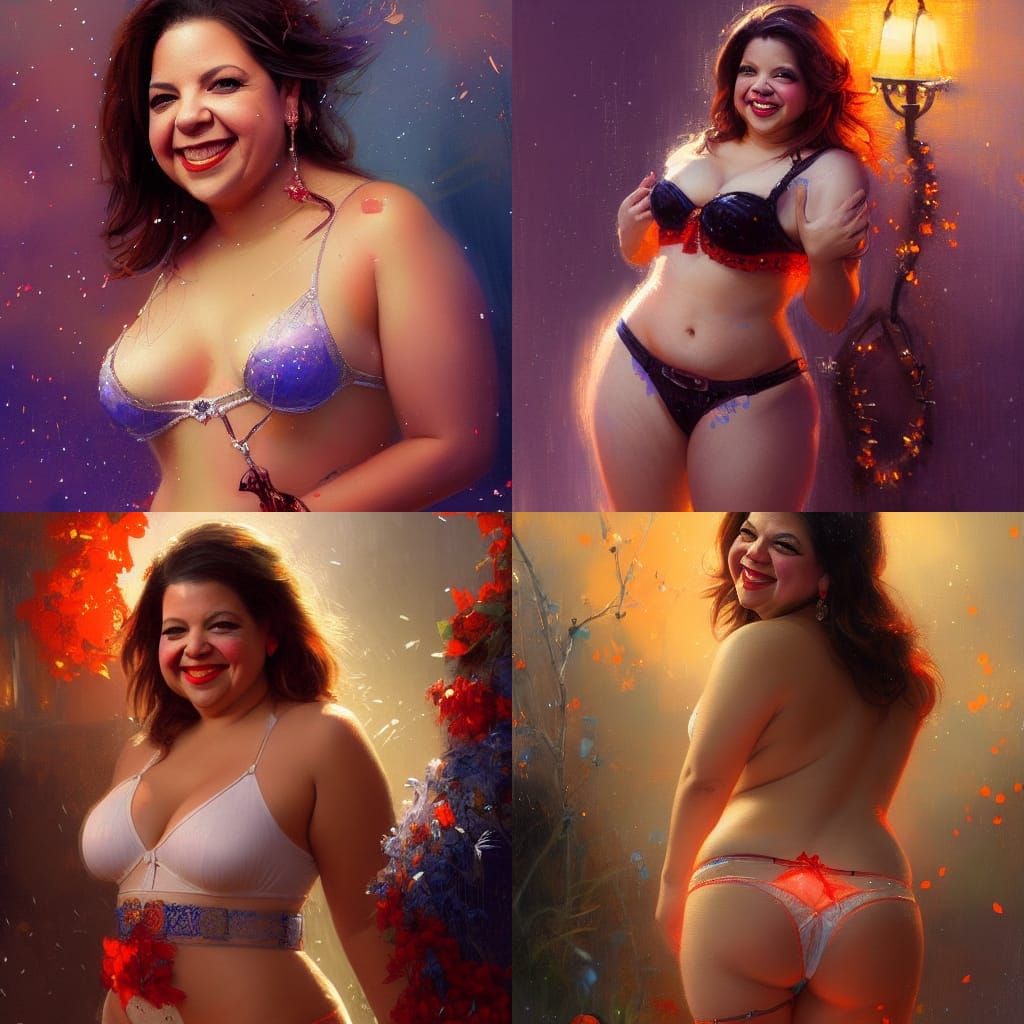 Ana Navarro halloween card (nightcafe) : r/Hot_AI