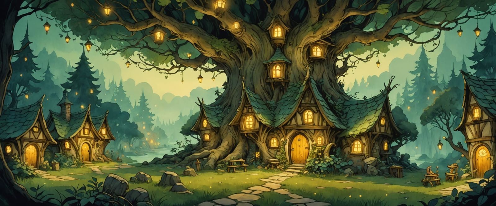 Very Fairy Village  by @Miny Boy