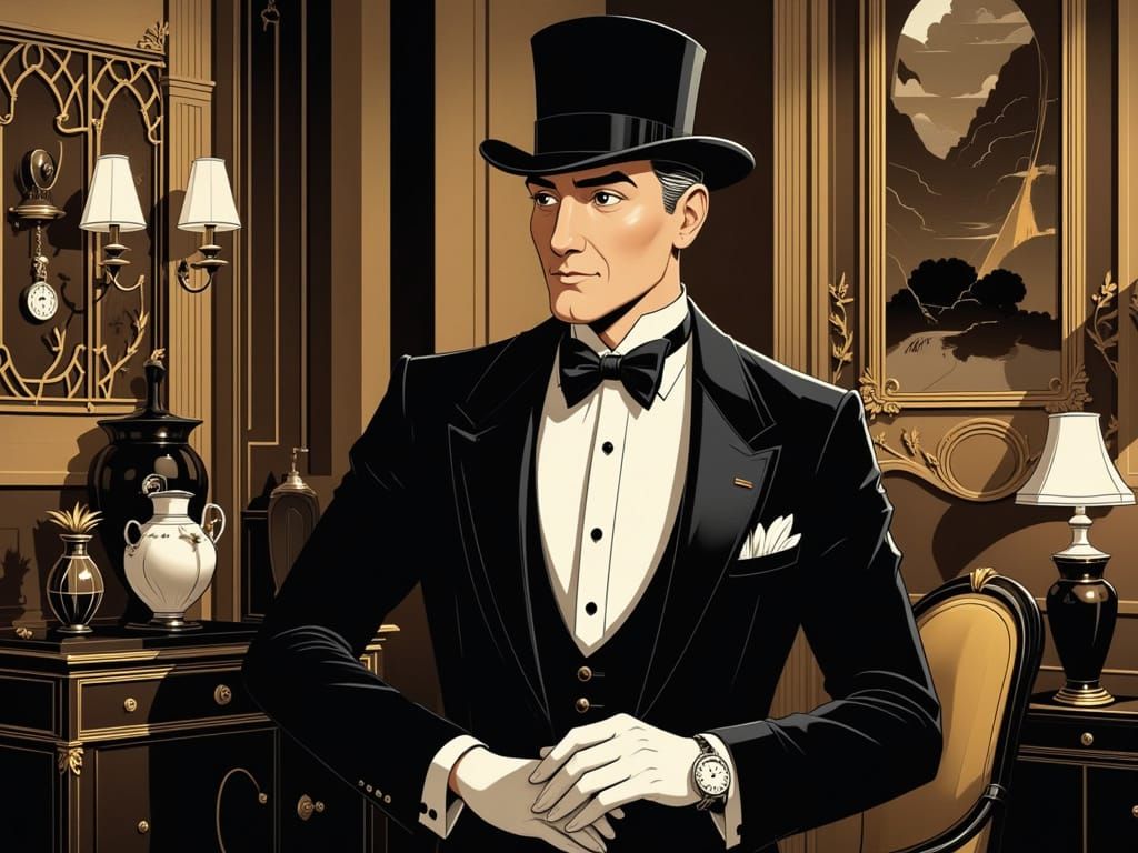 <lora:1920scartoon:1.0> 
Dressed up like a million-dollar trouper
Trying hard to look like Gary Cooper (Super-duper)
Come, let's mix where R...