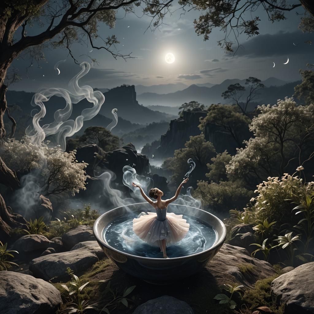 Dancing in Nature.  by @Omimimo