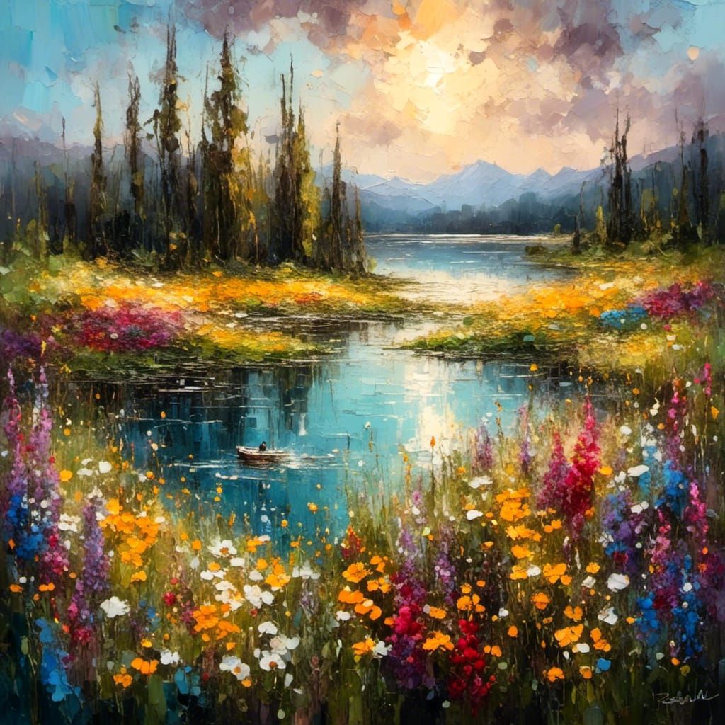 Summer at the lake 