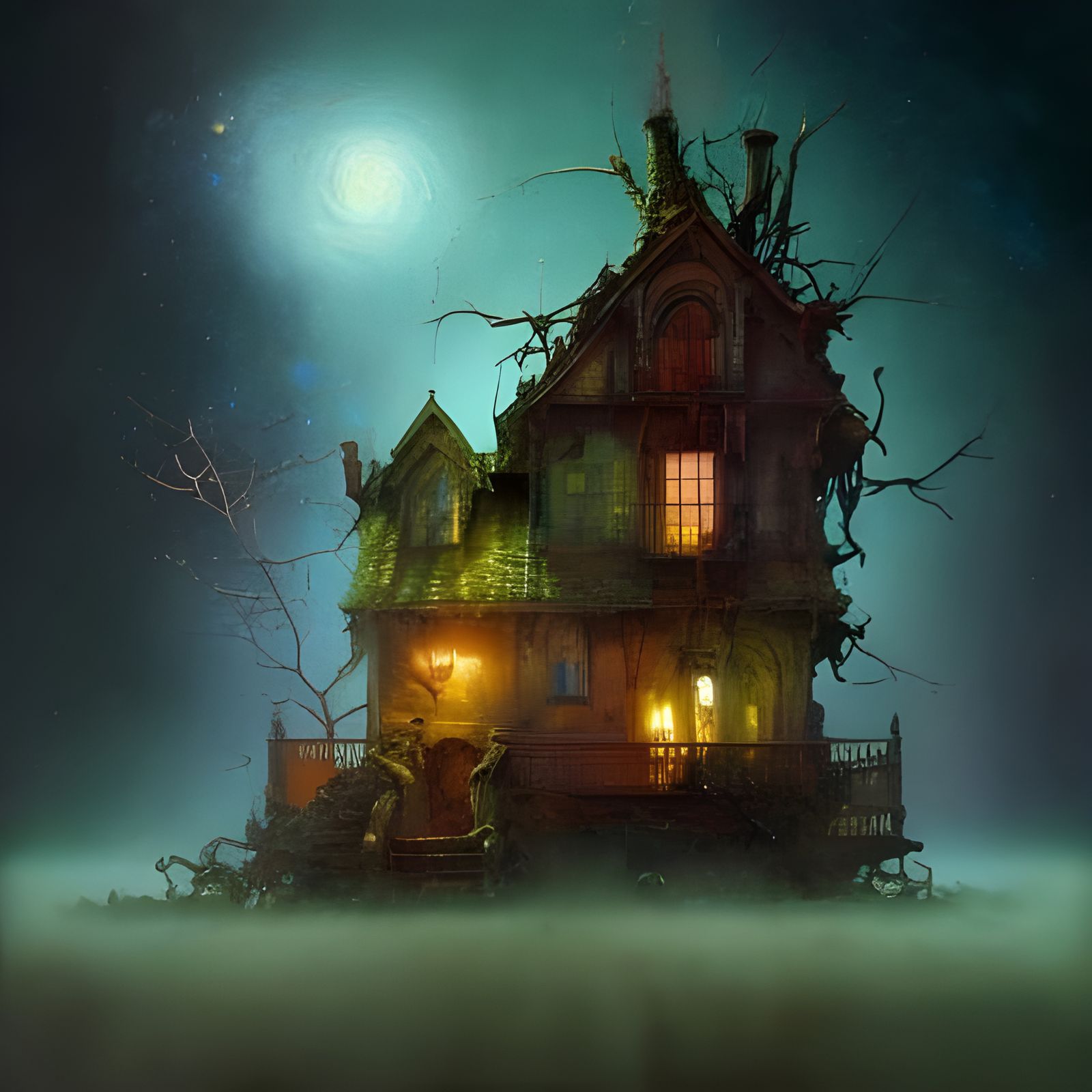 creeping fog