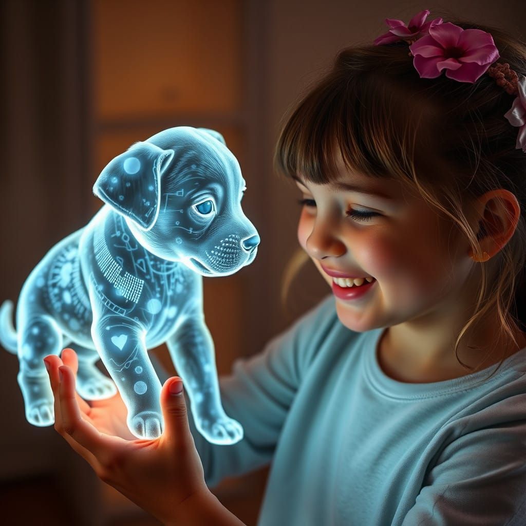 Hologram puppy - hypoallergenic   by @El Sombro
