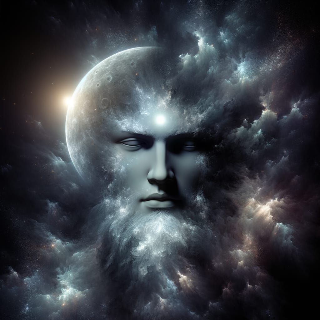 A Eldridge MOON GOD with a Dark Aura Surrounding him - AI Generated ...