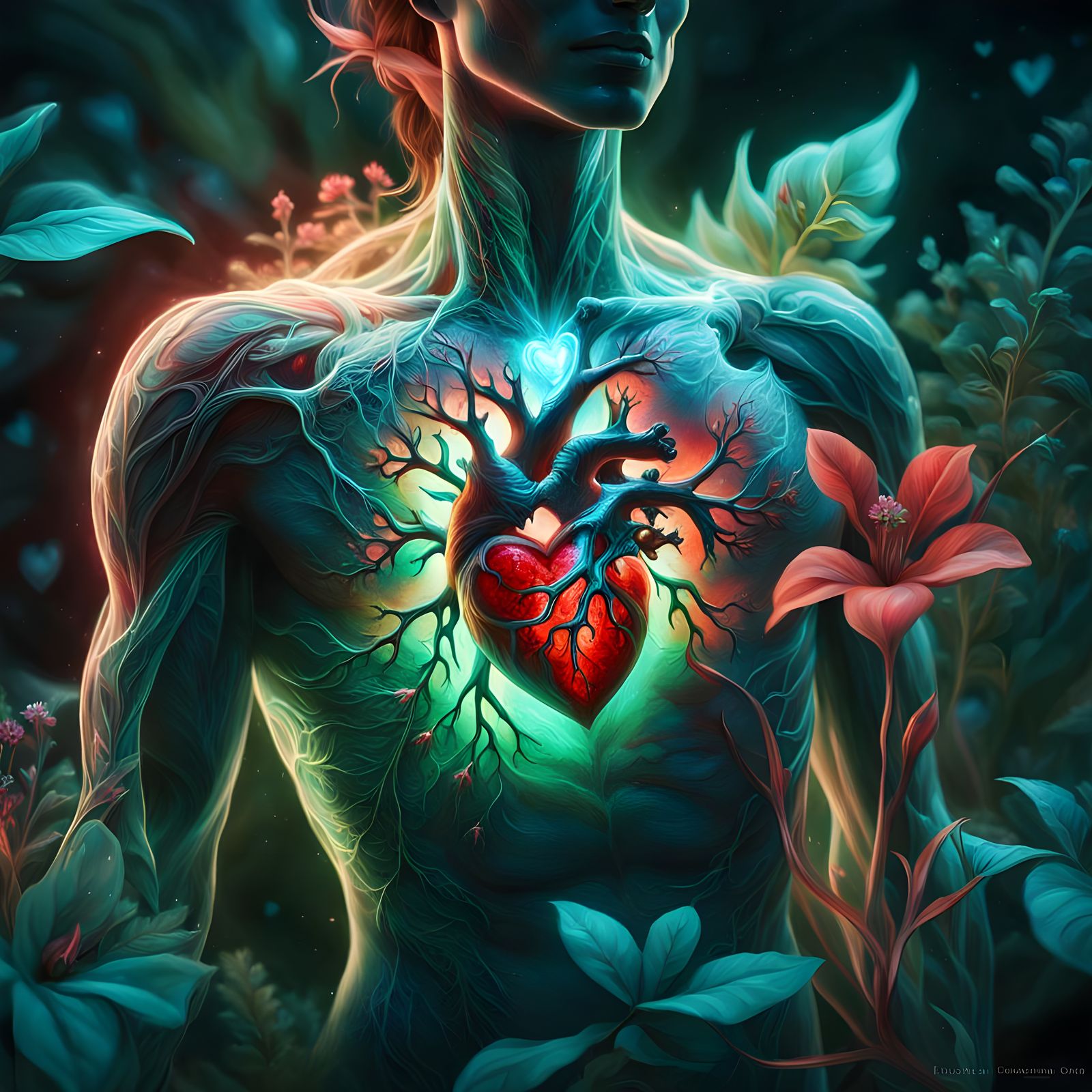 glowing heart  by @daniel