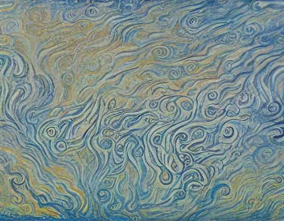 Design of a white pegasus in profile in a paisley print, extremely detailed, inspired by art abstract, shades of blues, black, silver and su...