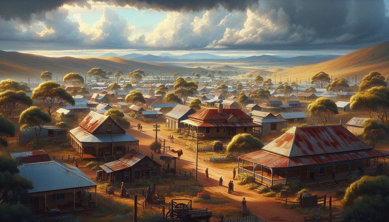 The outback town