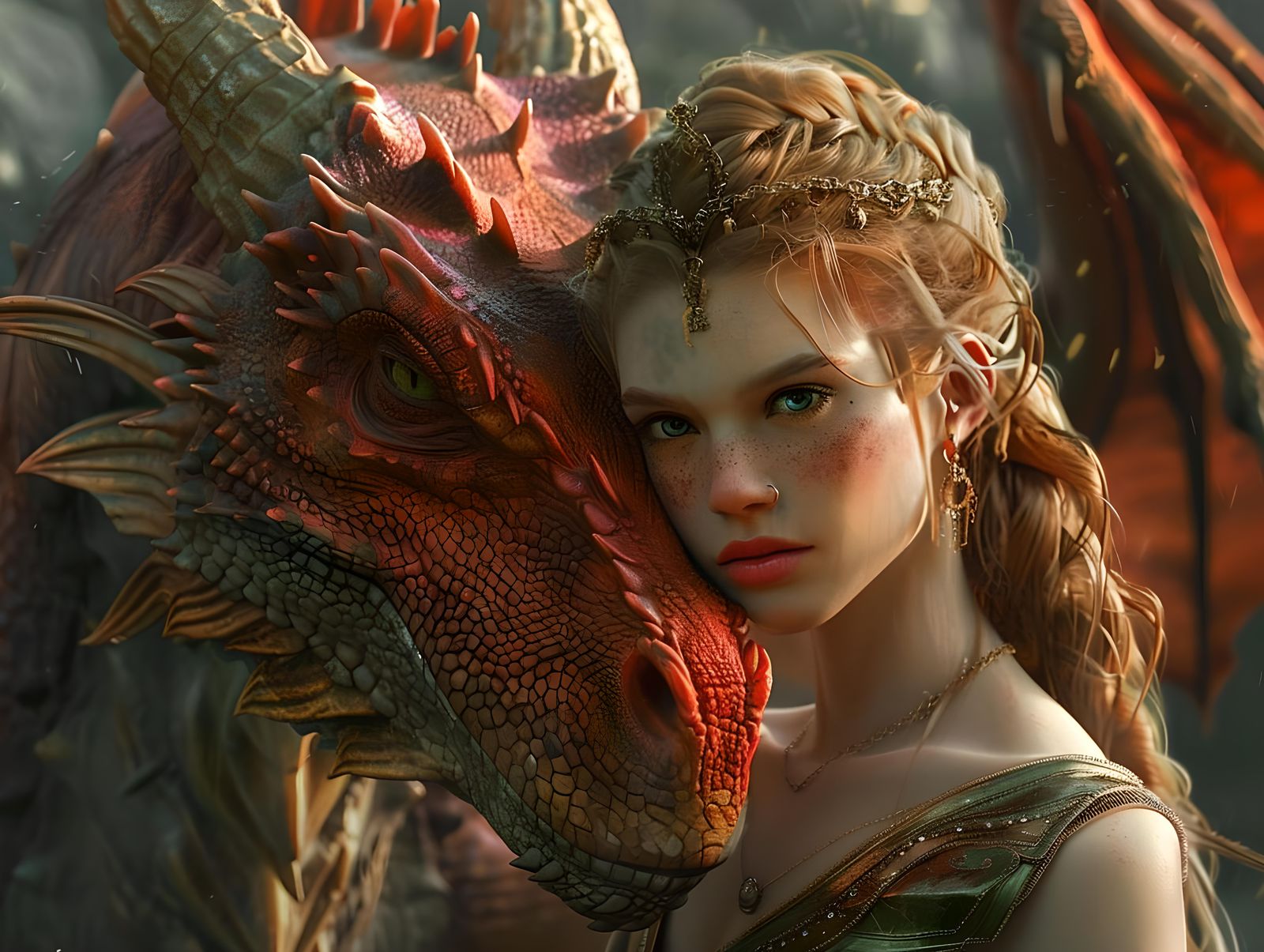 The Princess and Her Dragon Guardian