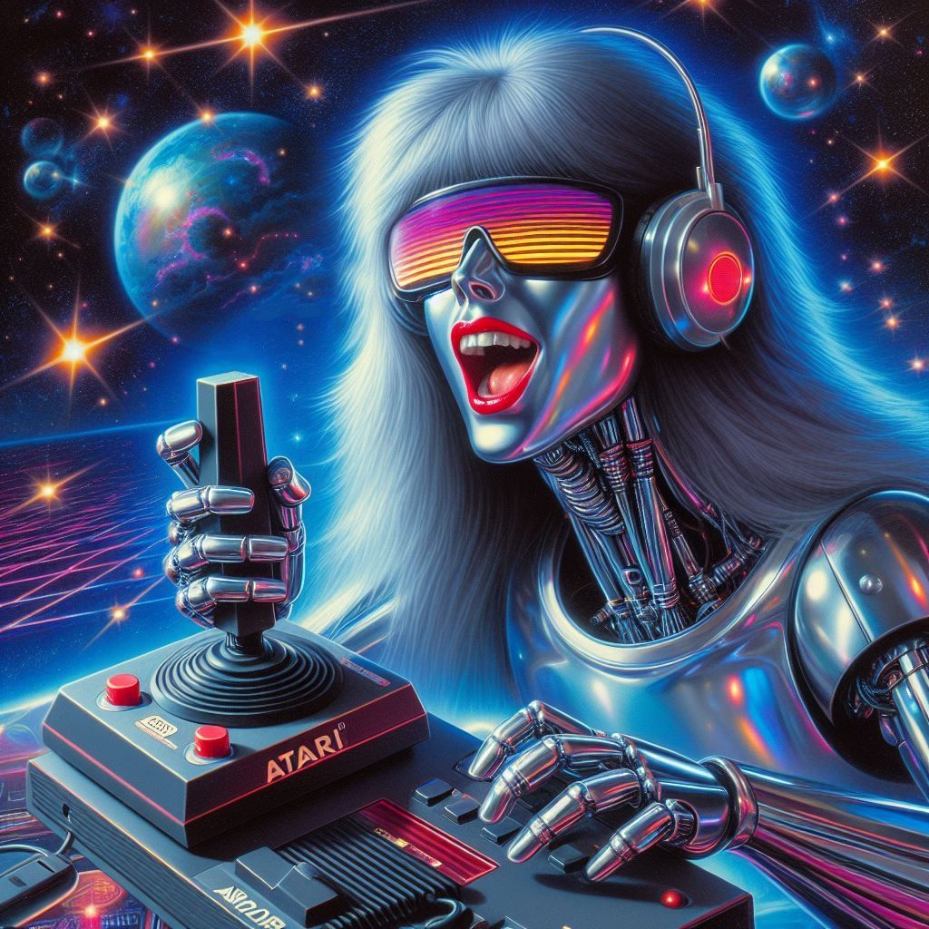 hajime sorayama retro 80s sci-fi futurism cyberpunk space ro...