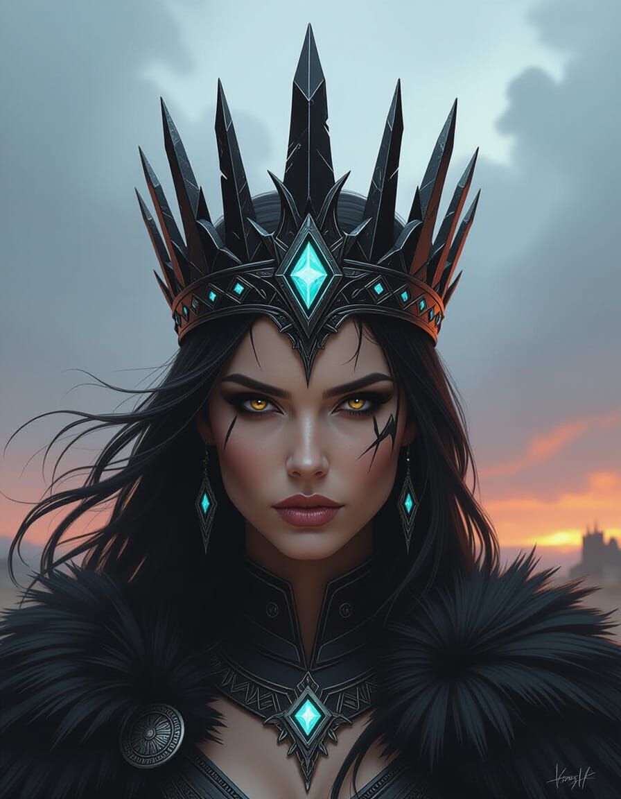 A delicate crown of white barnacles