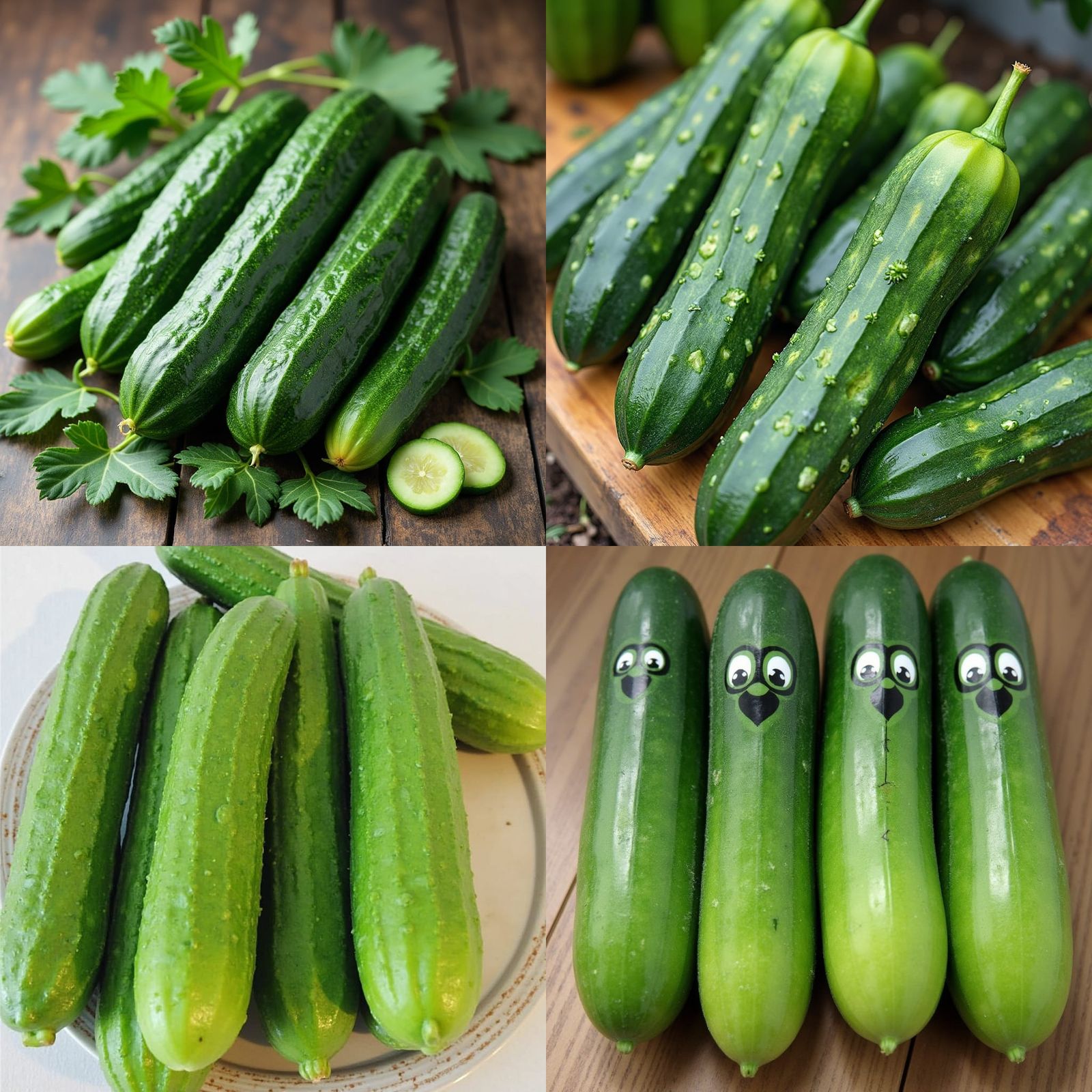 Pentagram cucumbers