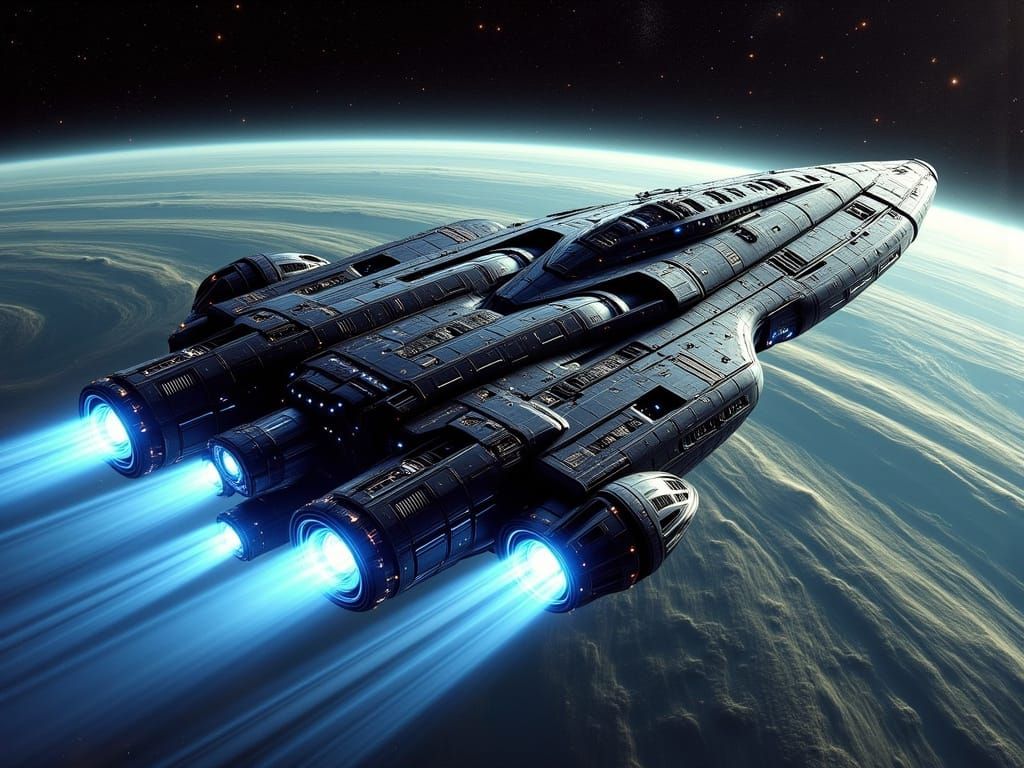 Leaving orbit  by @GadgetFreak