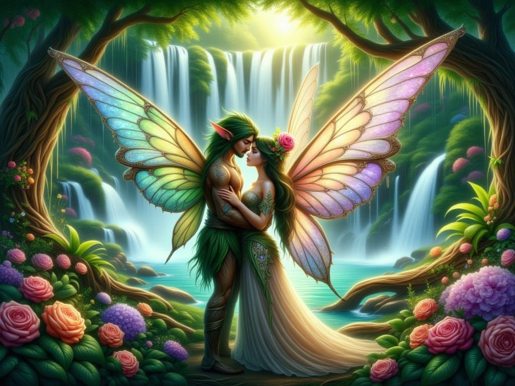 Romantic Fantasy Fairies <lora:FiosMysticalArcadia:1.0> 