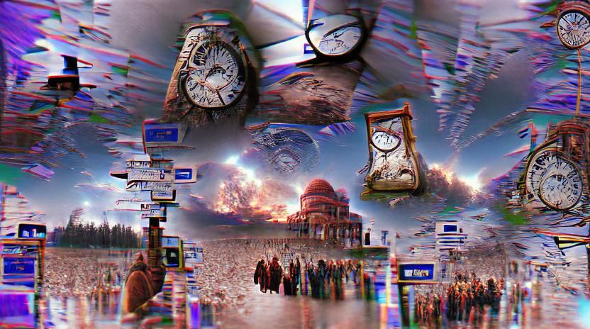 Everywhere at the end of time.