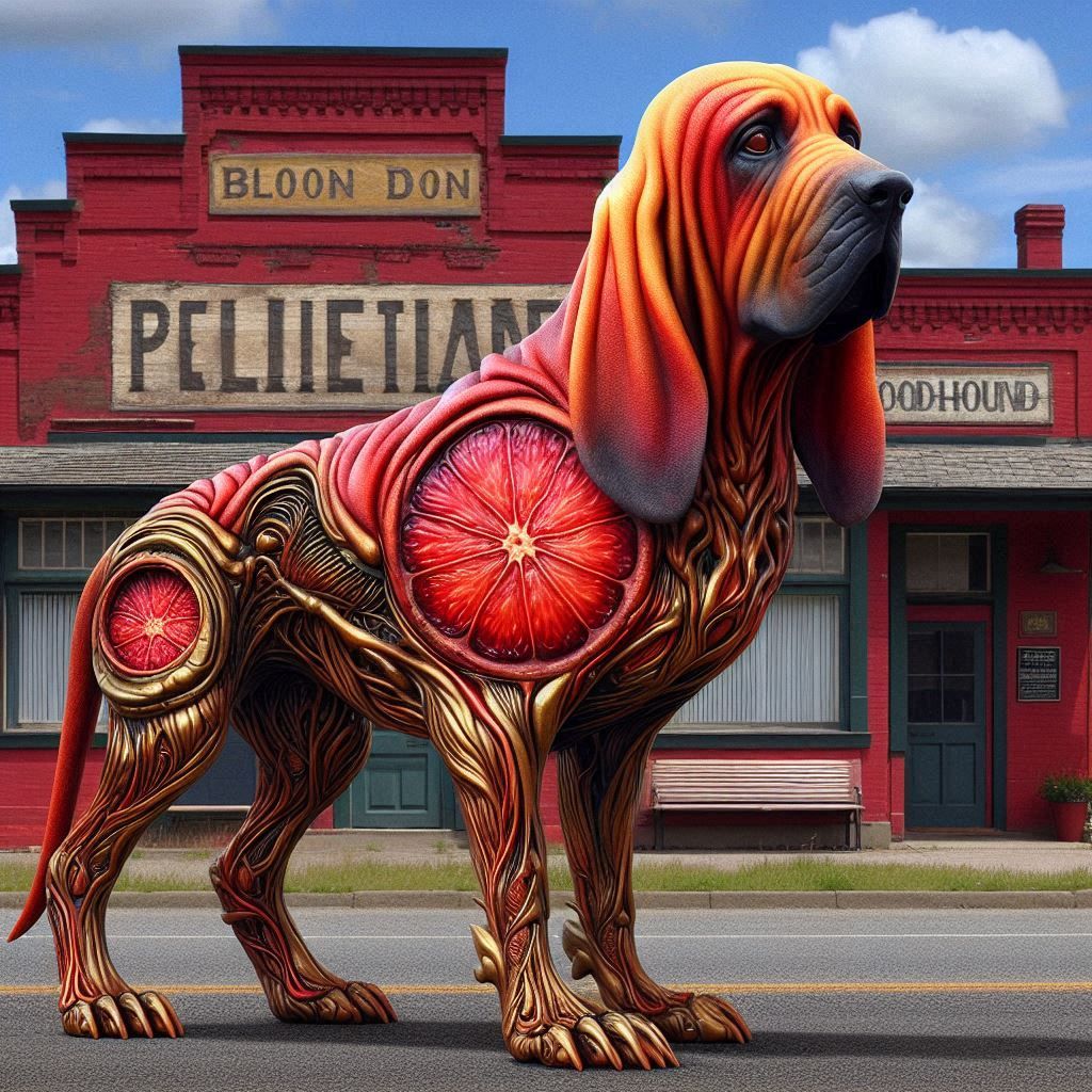 Bronze Blood Orange Bloodhound