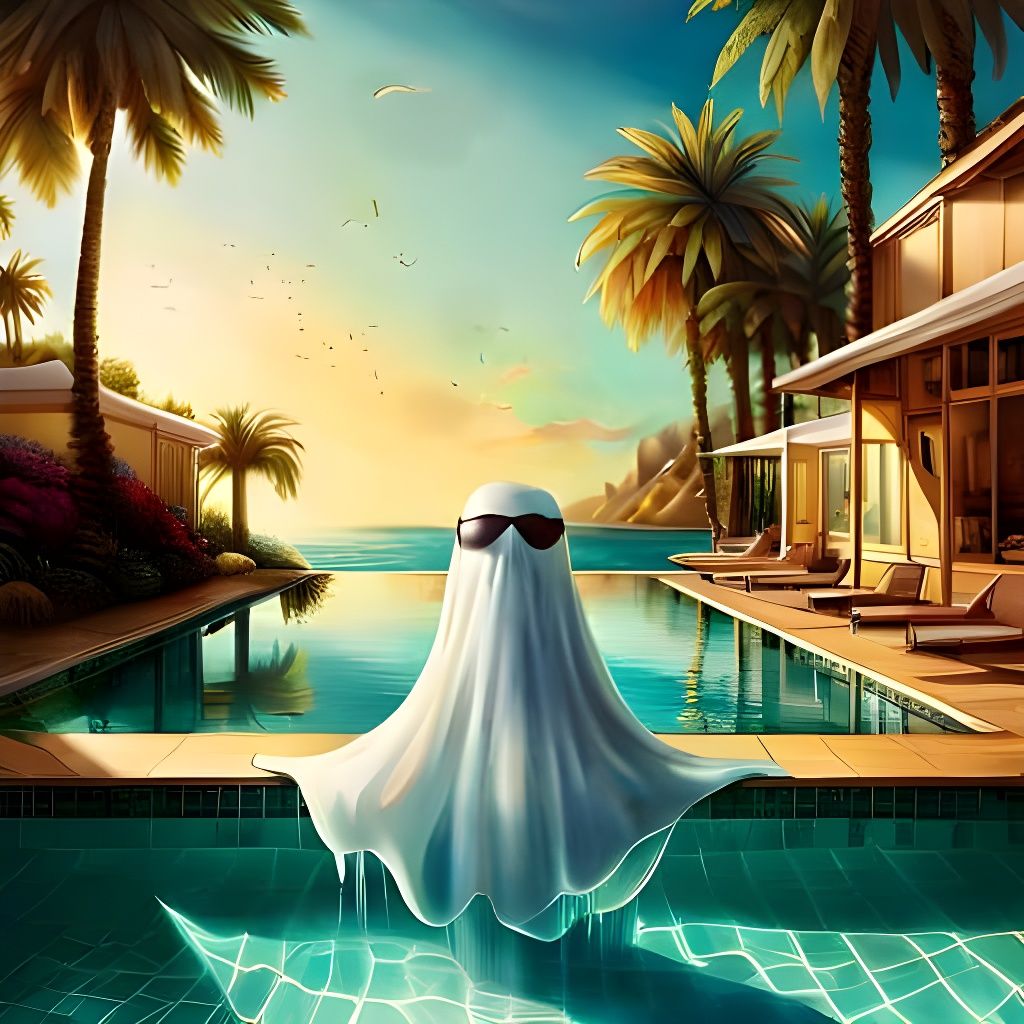 Mr Boo on vacation  by @David Gotet