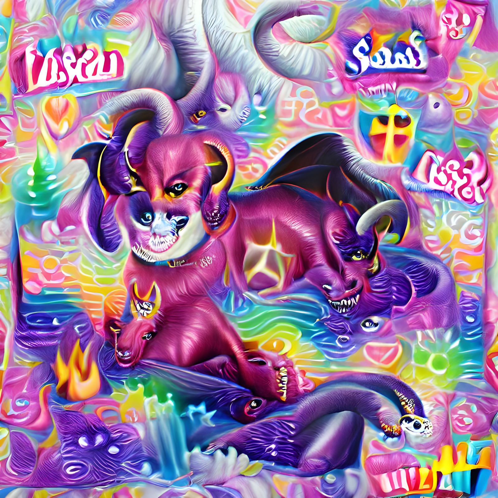 fantasy art, lisa frank - AI Photo Generator - starryai