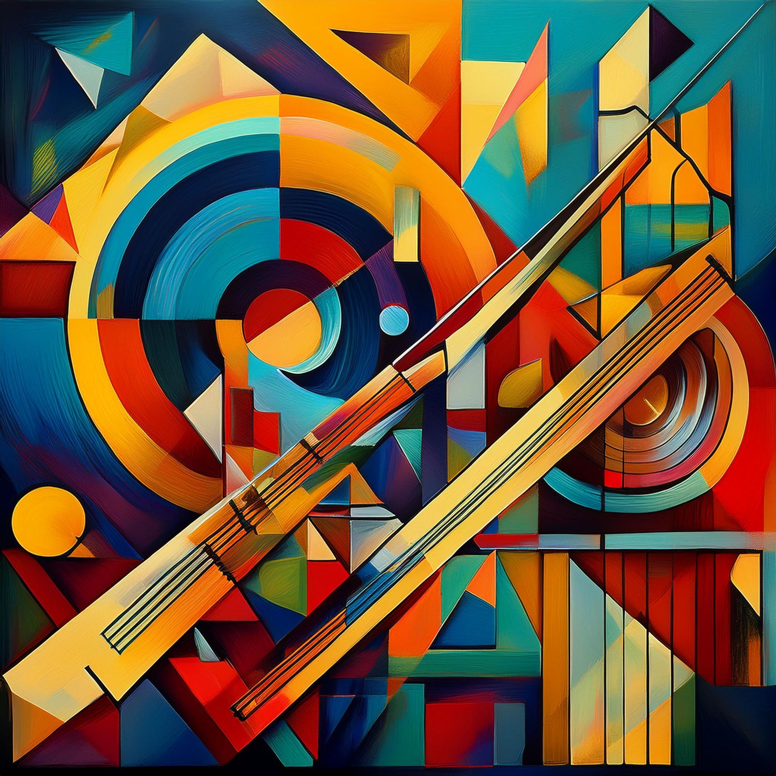 Abstract Music through Cubism
