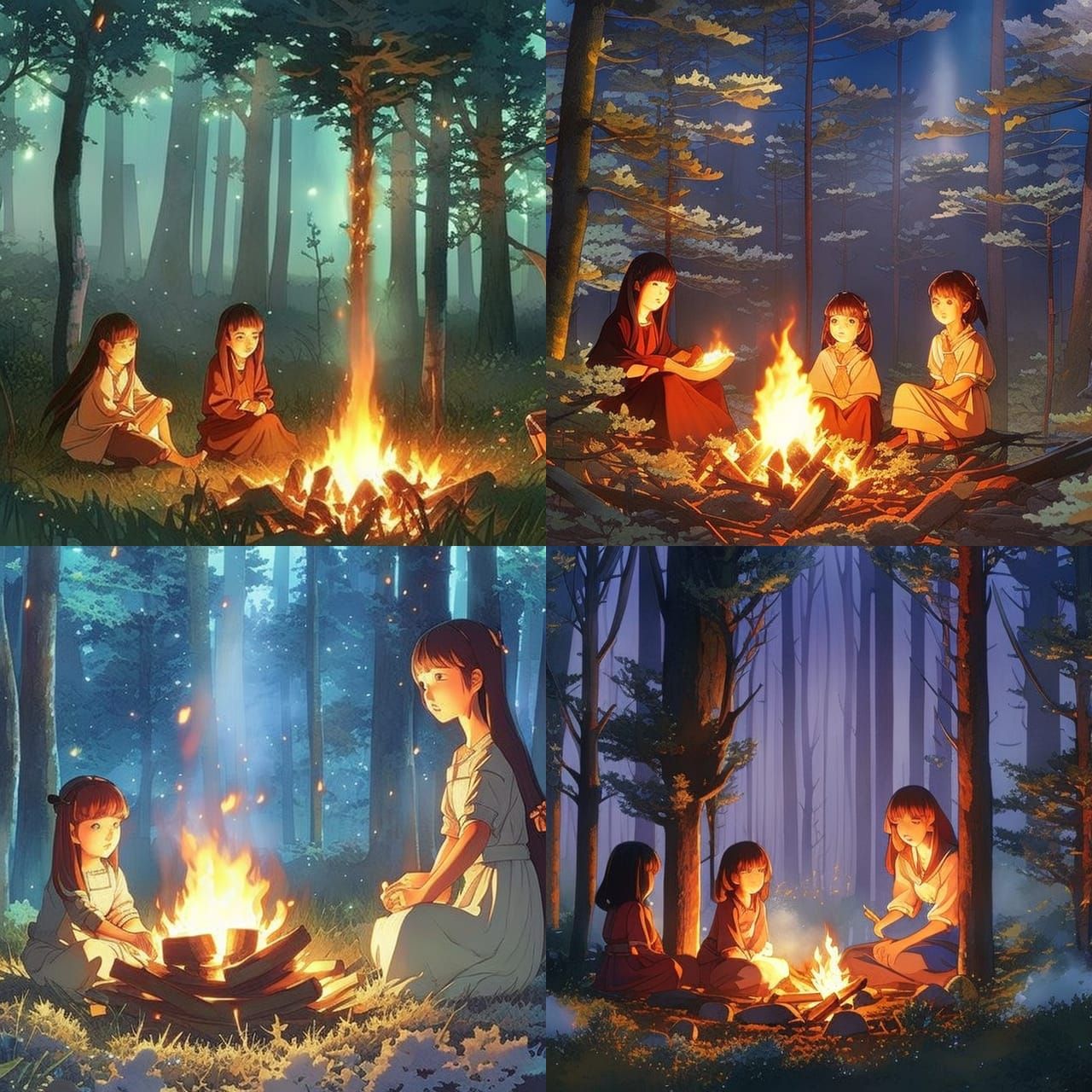Ballad at the Campfire (Month of OCs 2022) by CentaurWorks -- Fur Affinity  [dot] net