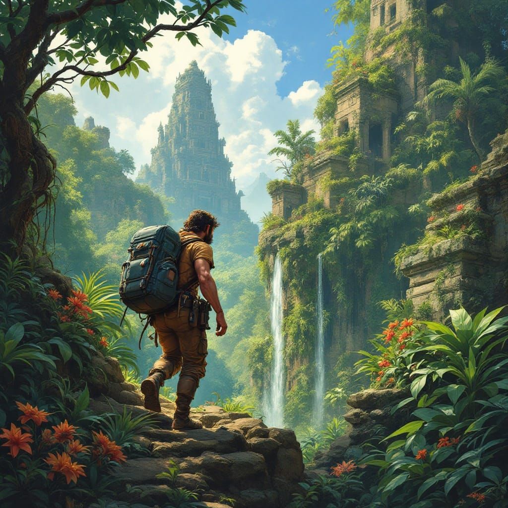 Leon’s on an adventurous, dangerous, exploration mission…  by @BlueMoon